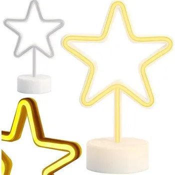 Vánoční dekorace Stojící hvězda 100 led osvětlení USB 3xAA
