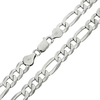 Náramek Goldstore Stříbrný pánský náramek platinovaný Váha: 11.00 g, Délka: 23 cm