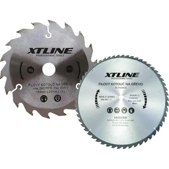 Pilový kotouč XTLINE TCT16560 Kotouč pilový s SK plátky, 165x1,4x20/60zubů