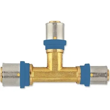 rozdělovač topení Lisovací T-kus redukovaný Radopress d 32 × 26 × 32, Pipelife 1533000081