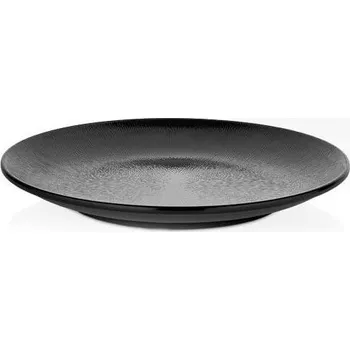 Talíř KULSAN MINA MELAMÍNOVÝ KULATÝ TALÍŘ 35 CM ČERNÝ