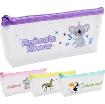 Penál Pouzdro na pera M&G Animals Know, síťované, mix