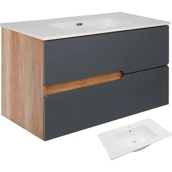 Koupelnový nábytek BPS-koupelny Koupelnová skříňka s keramickým umyvadlem Spectrum CA 100