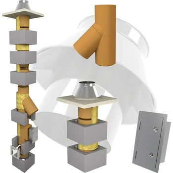 Komín CS komín Universal jednoprůduch Optimal PLUS 160 mm kouřovod 45° - 4,0 m