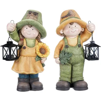 Autronic ALA3059 holčička a chlapec s lucernou Autronic ALA3059 holčička a chlapec s lucernou