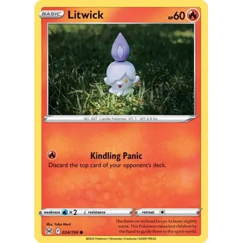 Sběratelská karetní hra Pokémon karta Litwick 024/196 - Lost Origin