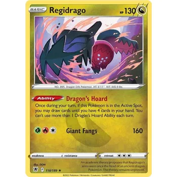 Karetní hra Regidrago 118/189 - Astral Radiance Typ karty: Non-Holo