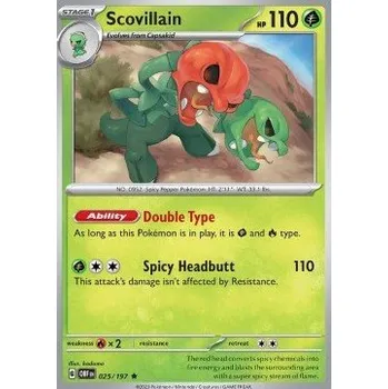 Sběratelská karetní hra Pokémon OBF 025/197 Scovillain - Obsidian Flames Stav: Near Mint, Verze: HOLO