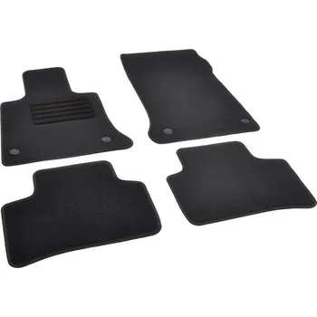 autokoberec Autokoberce textilní přesné černé / černé obšití - Mercedes-Benz GLK-Klasse (Typ X204) (2008-2015) 5-sedadel