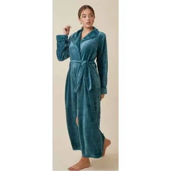Dámský župan Dámský župan dlouhý Promise 284 petrolejový Barva: petrolejová, Velikost: L