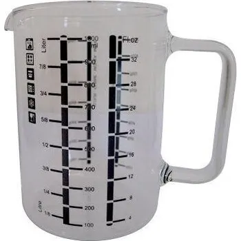 Odměrka odměrka kuchyňská 1,0l skleněná vysoká