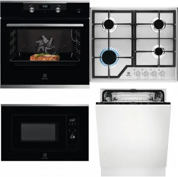 Set domácích spotřebičů ELECTROLUX KODEC75X2 + ELECTROLUX KGS6426SX + ELECTROLUX LMS2203EMX + ELECTROLUX EEA27200L