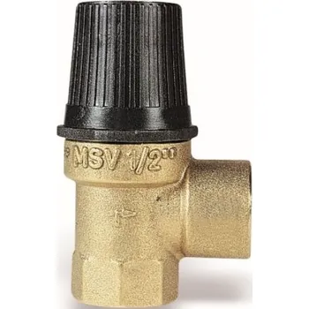 Ventil Ostatní výrobci Pojistný ventil MSV 1/2", 2,5bar, membránový, s vnitřními spoji, topení, mosaz