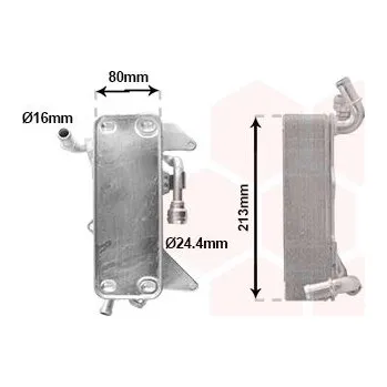 Chladič motoru Chladič oleje, automatická převodovka VAN WEZEL 03013725