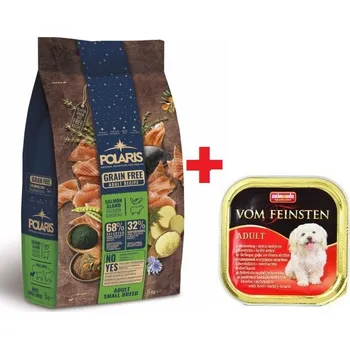 Polaris GF pes Adult Small losos, jehně 5kg + Dárek Animonda pašt. Hovězí/srdce 150g ZDARMA
