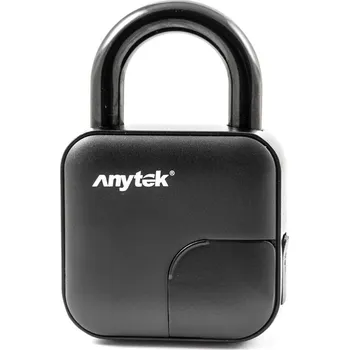 Visací zámek Elektronický visací zámek Anytek s čtečkou otisků prstů