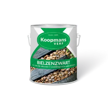 barva a nátěr na dřevo Koopmans BIELZENZWART 2,5L Černá + dárek k objednávce nad 1000Kč