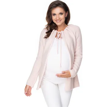 Dámský svetr PeeKaBoo Dámský těhotenský kardigan Gobdolla pudrová růžová Univerzální