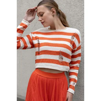 Dámský svetr Only dámský crop svetr Marla oranžový Velikost: XS