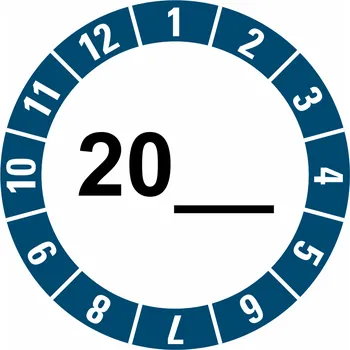 Kontrolní kolečko (vlastní doplnění) - modrá samolepící vinylová fólie 40 mm aršík 10 kusů