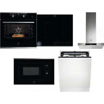 Set domácích spotřebičů ELECTROLUX KODEC75X2 + ELECTROLUX EIS62449 + ELECTROLUX LFT426X + ELECTROLUX LMS2203EMX + ELECTROLUX EEM69410L