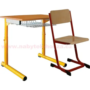 Školní nábytek SET jednomístný A-20 stavitelný modrý