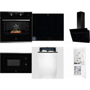 Set domácích spotřebičů ELECTROLUX KODEC75X2 + ELECTROLUX LIR60433B + ELECTROLUX LFV316K + ELECTROLUX LMS2203EMX + ELECTROLUX EEM23100L + ELECTROLUX ENT6TF18S