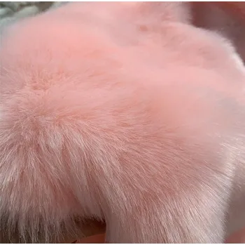 Dámská vesta Kožich bez rukávů plyšová vesta prošívaná s páskem Barva: Růžová, Velikost: 3XL