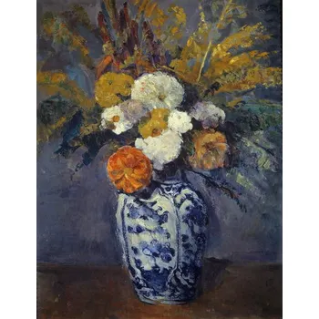 Plakát Plakát, Obraz - Bouquet of dahlias., Cezanne, Paul