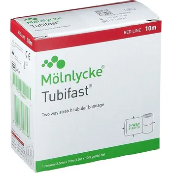 Bandáž tubulární elastická Tubifast 2-Way Stretch, 3,5 cm x 10 m, červená, 1 ks