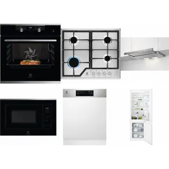 Set domácích spotřebičů ELECTROLUX KODEC75X2 + ELECTROLUX KGS6426SX + ELECTROLUX LFP326S + ELECTROLUX LMS4253TMX + ELECTROLUX EEM48300IX + ELECTROLUX ENT6TF18S