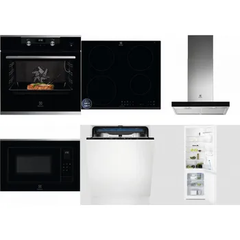 Set domácích spotřebičů ELECTROLUX KODEC75X2 + ELECTROLUX LIR60433B + ELECTROLUX LFT766X + ELECTROLUX LMS4253TMX + ELECTROLUX EES48200L + ELECTROLUX LNT3LF18S