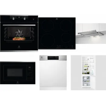 Set domácích spotřebičů ELECTROLUX KODEC75X2 + ELECTROLUX LIR60430 + ELECTROLUX LFP326S + ELECTROLUX LMS4253TMX + ELECTROLUX EEM48300IX + ELECTROLUX LNT3LF18S