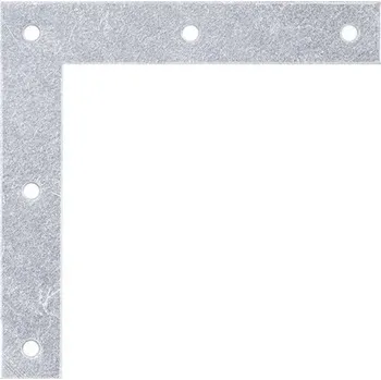 Tesařské kování Spojovací úhelník nábytkový 100x100x15 mm sendzimirově pozinkovaný
