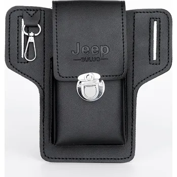 Ledvinka Kožené pánské pouzdro do pasu na telefon Barva: Černá