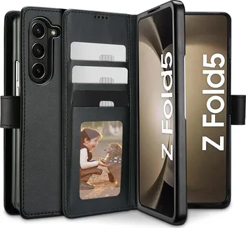 Pouzdro na mobilní telefon Tech Protect Wallet pro Samsung Galaxy Z Fold 5 černé
