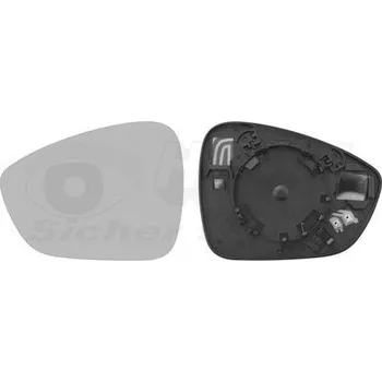 Autosklo Sklo do zrcátka, vnější zrcátko VAN WEZEL 0979835