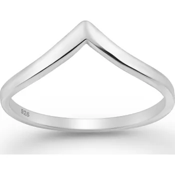 Prsten Prstýnkárna Stříbrný prsten Chevron AG 925 ≤ 1 g Velikost prstenu: 5 (49)