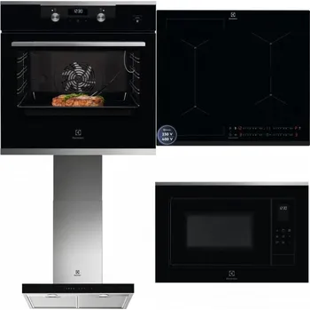Set domácích spotřebičů ELECTROLUX KODEC75X2 + ELECTROLUX EIS62449 + ELECTROLUX LFT766X + ELECTROLUX LMS4253TMX