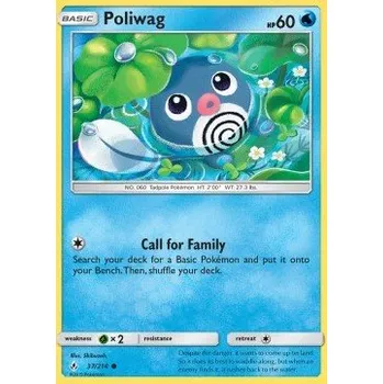 Volný čas Pokémon UNB 037/214 Poliwag - Unbroken Bonds Stav: Excellent, Verze: NORMAL