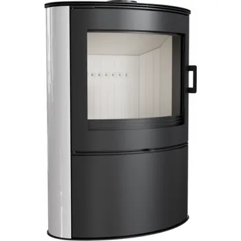 Krbová kamna Koza AB 2 s bílými kachlovými panely