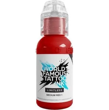 Tetovací barva WORLD FAMOUS LIMITLESS - MEDIUM RED 1 - 30ML