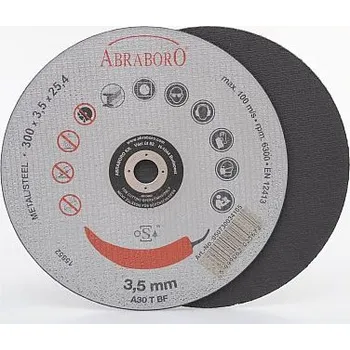 Řezný kotouč ABRABORO Řezný kotouč 300x3,5x25,4 A30T C100 rovný