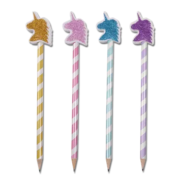 Grafitová tužka WALDHAUSEN Tužka s gumou Unicorn Waldhausen, různé barvy Barva: modrá