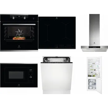 Set domácích spotřebičů ELECTROLUX KODEC75X2 + ELECTROLUX EIV634 + ELECTROLUX LFT426X + ELECTROLUX LMS2203EMX + ELECTROLUX EEA27200L + ELECTROLUX ENT6TF18S