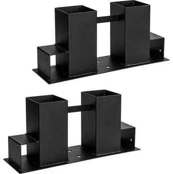 Stilista Pomůcka pro stohování dřeva 2 ks černá