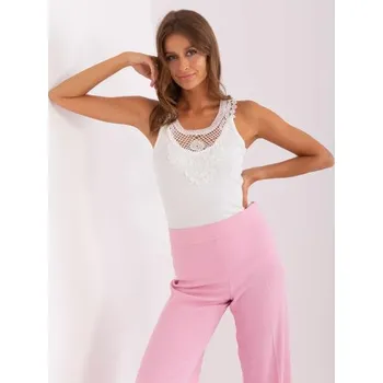 Dámský top s krajkou OCH BELLA ecru