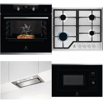 Set domácích spotřebičů ELECTROLUX KODEC75X2 + ELECTROLUX KGS6426SX + ELECTROLUX LFG716X + ELECTROLUX LMS2203EMX