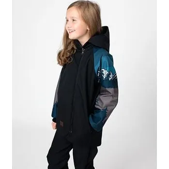 Chlapecká bunda Dětský softshellový kabát Drexiss Mountains - petrol velikost 152-158