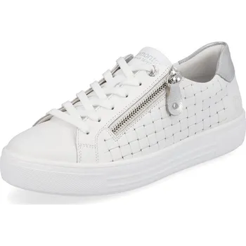 Dámské tenisky Dámská obuv celoroční, kožená RIEKER DC D0916-81 bílá 42